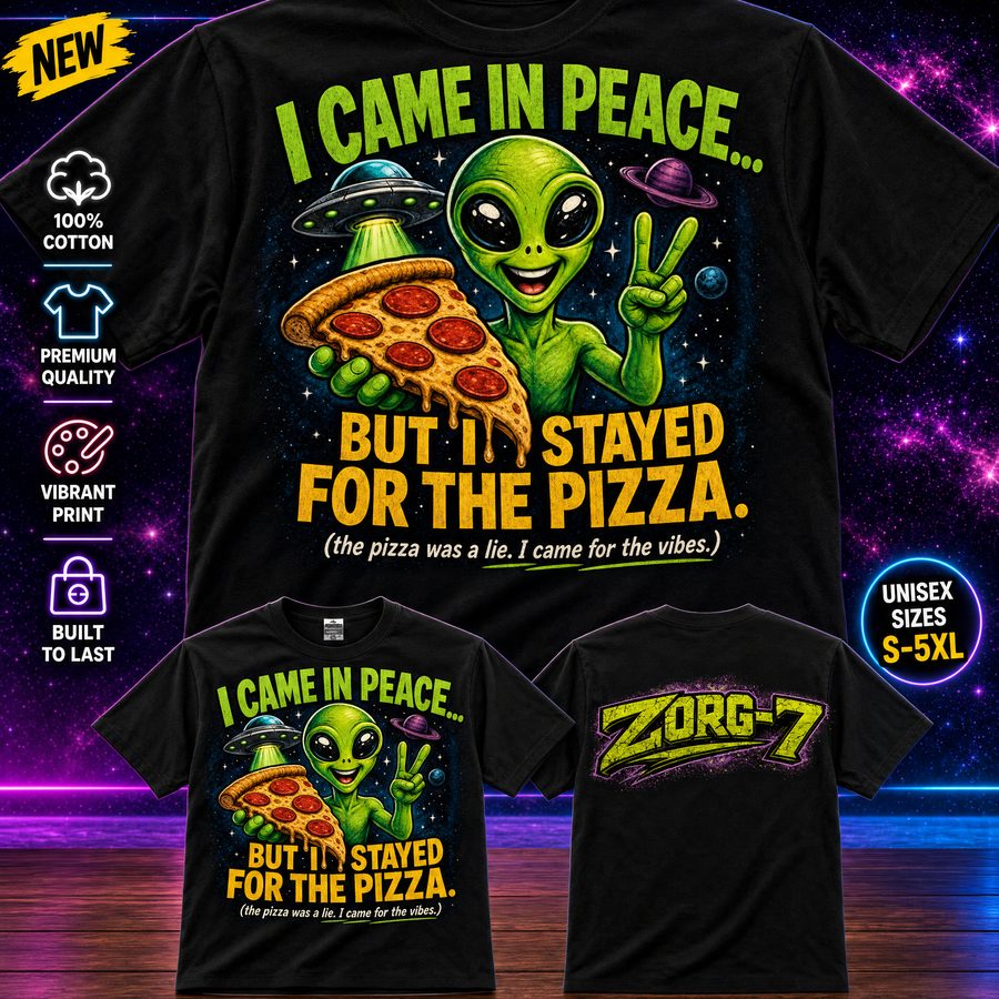Alien Life Trio bundle - Pizza Alien tee