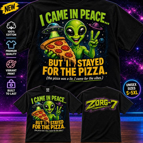 Alien Life Trio bundle - Pizza Alien tee