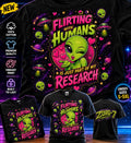 HEAVY SAUCE™ | Flirting With Humans Is Just Part Of My Research — All-Over-Print Tee