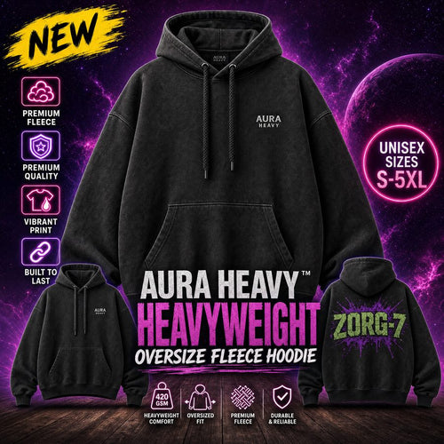 AURA HEAVY™ Heavyweight Oversize Fleece Hoodie