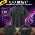 AURA HEAVY™ Snow Washed Oversized Cotton T-Shirt